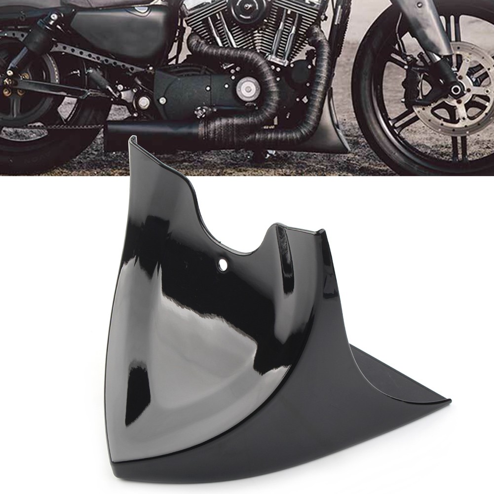 New ABS Plastic Chin Fairing Spoiler Mudguard For Harley Dyna 2004-2017 Glossy