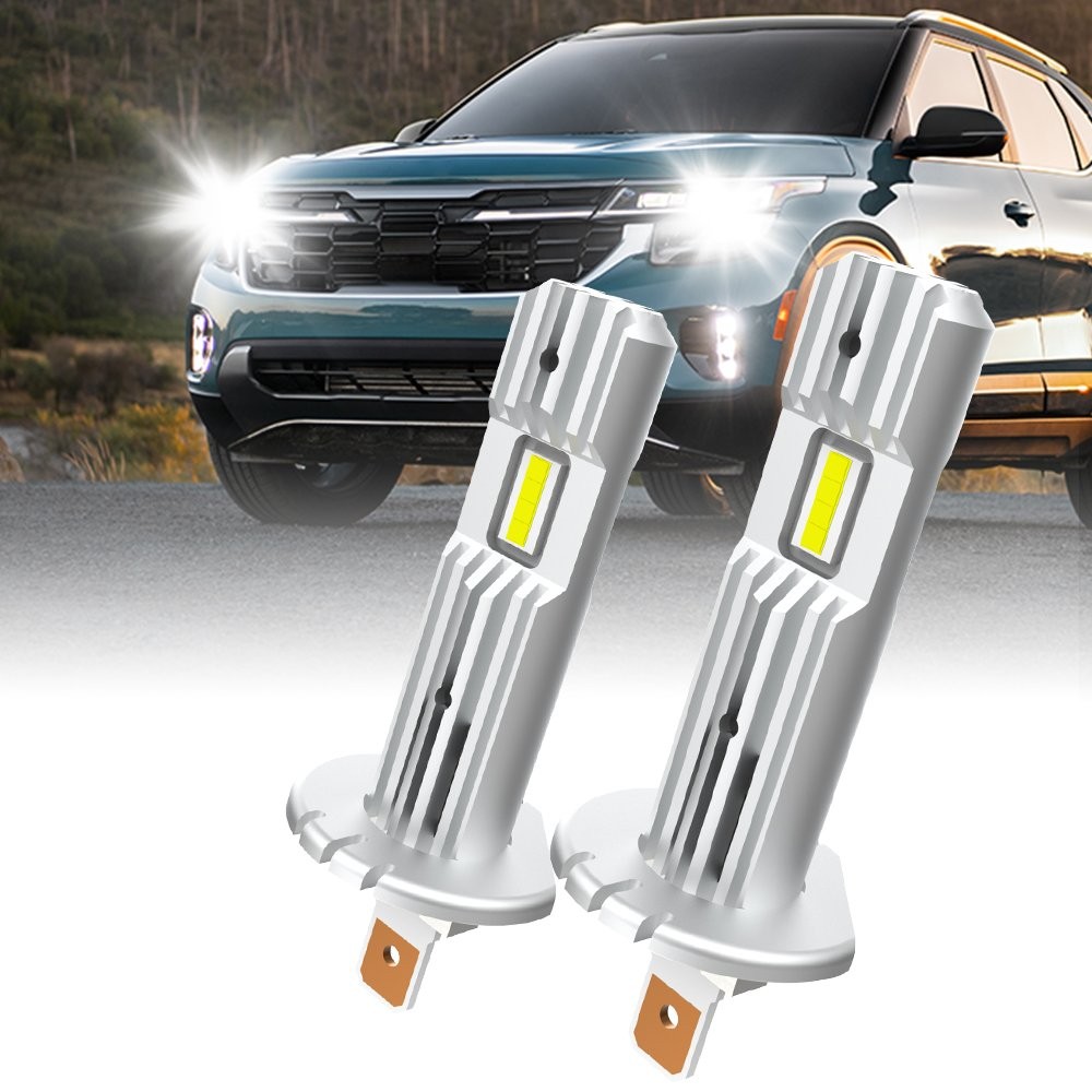 2PC H1 LED Headlight Bulbs Conversion Kit High Low Beam Super Bright 6500K White