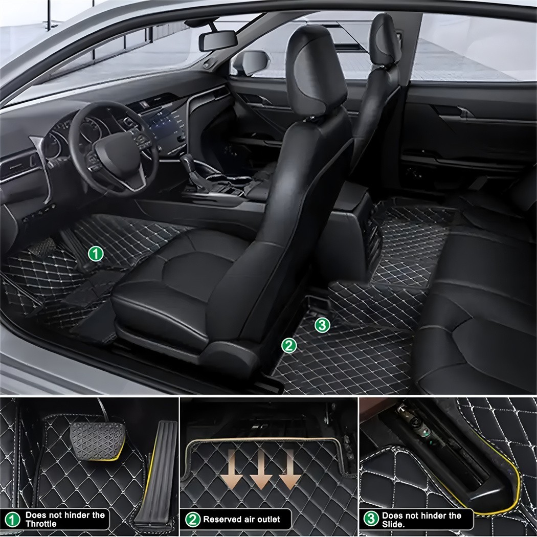 For Jaguar All Models Car Floor Mats Waterproof Cargo Liners Custom Carpets