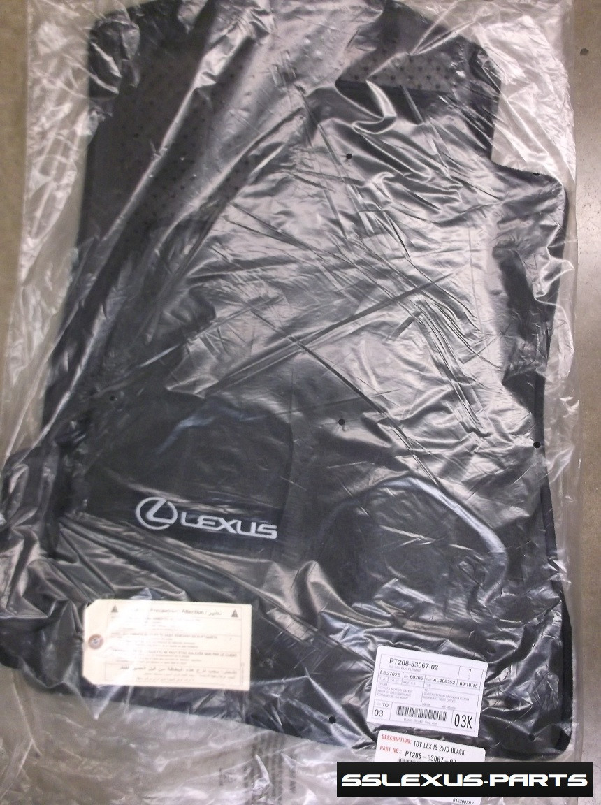 Lexus IS250 IS350 RWD (2006-2013) 4pc OEM CARPET FLOOR MATS Black PT208-53067-02