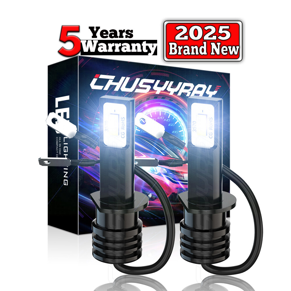 H1 6000K Super Bright White 40000LM CSP LED Headlight Bulb Kit High Low Beam DRL