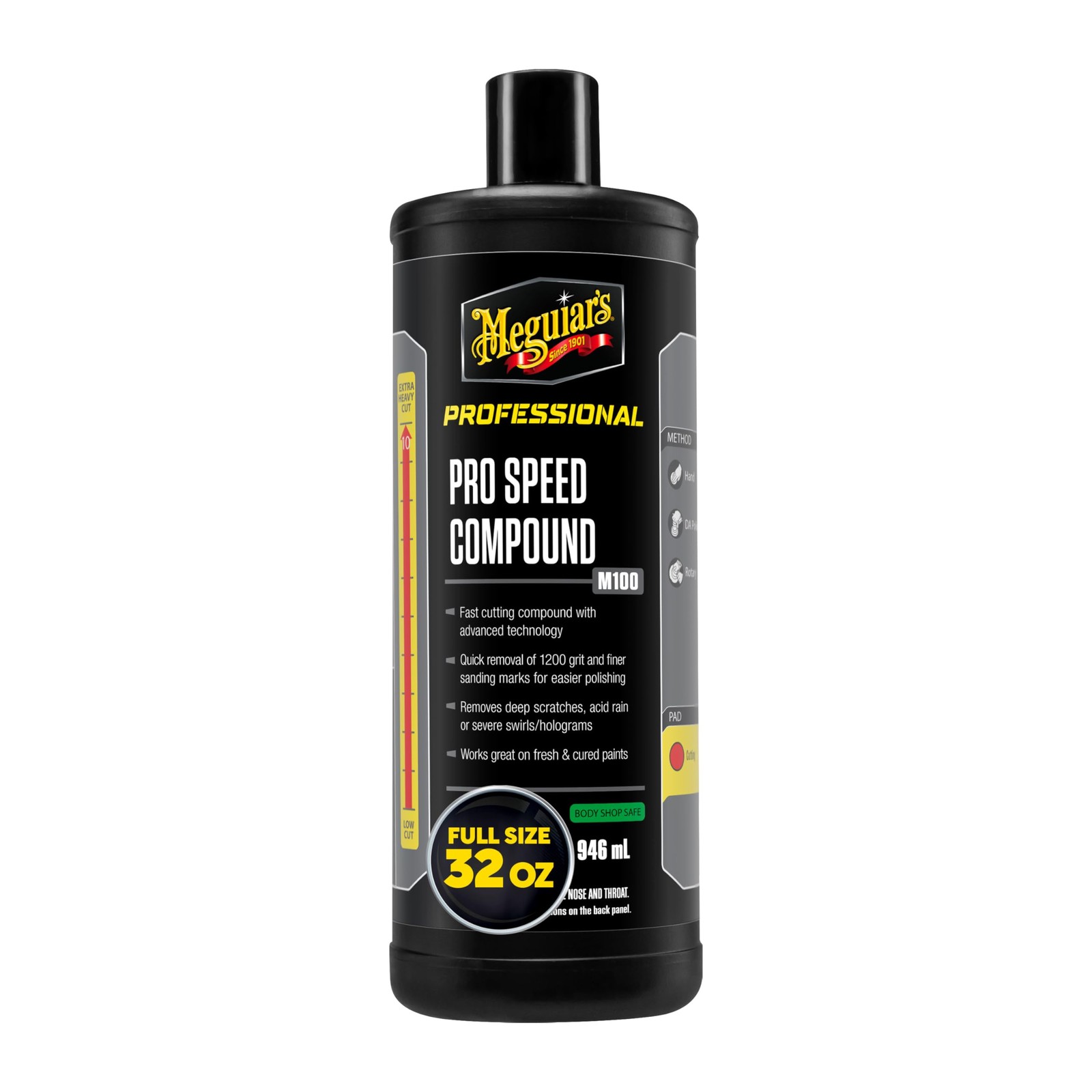 Meguiar’s M10032 Mirror Glaze Pro Speed Compound for Car & Auto Detailing 32oz