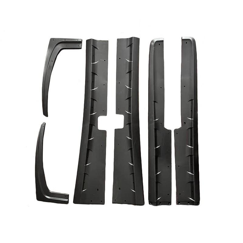 For Corvette 97-04 C5 | ZR1 ABS Plastic Matte Black Side Skirts Panel & Mud Flap
