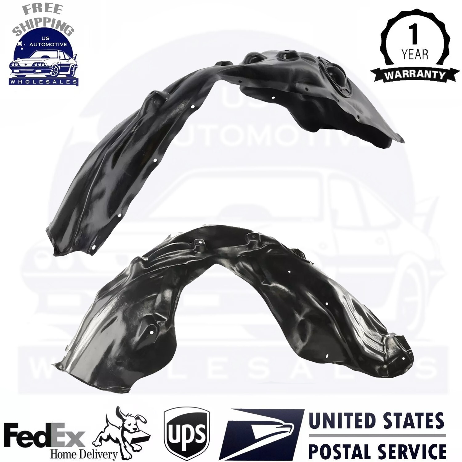 New Front Left & Right Fender Liner Set For 2011-2013 Jeep Grand Cherokee