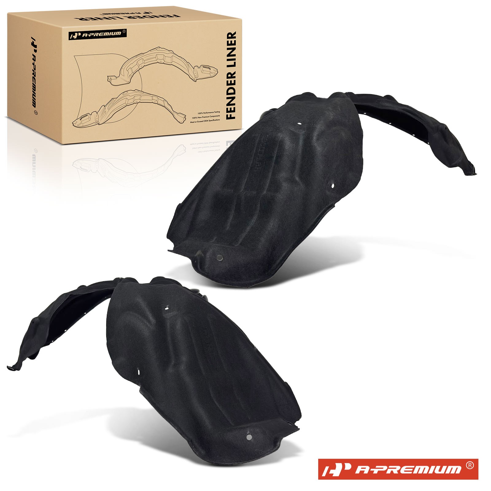 A-Premium 2x Front Inner Fender Liners Splash Shield for Jeep WK2 Grand Cherokee