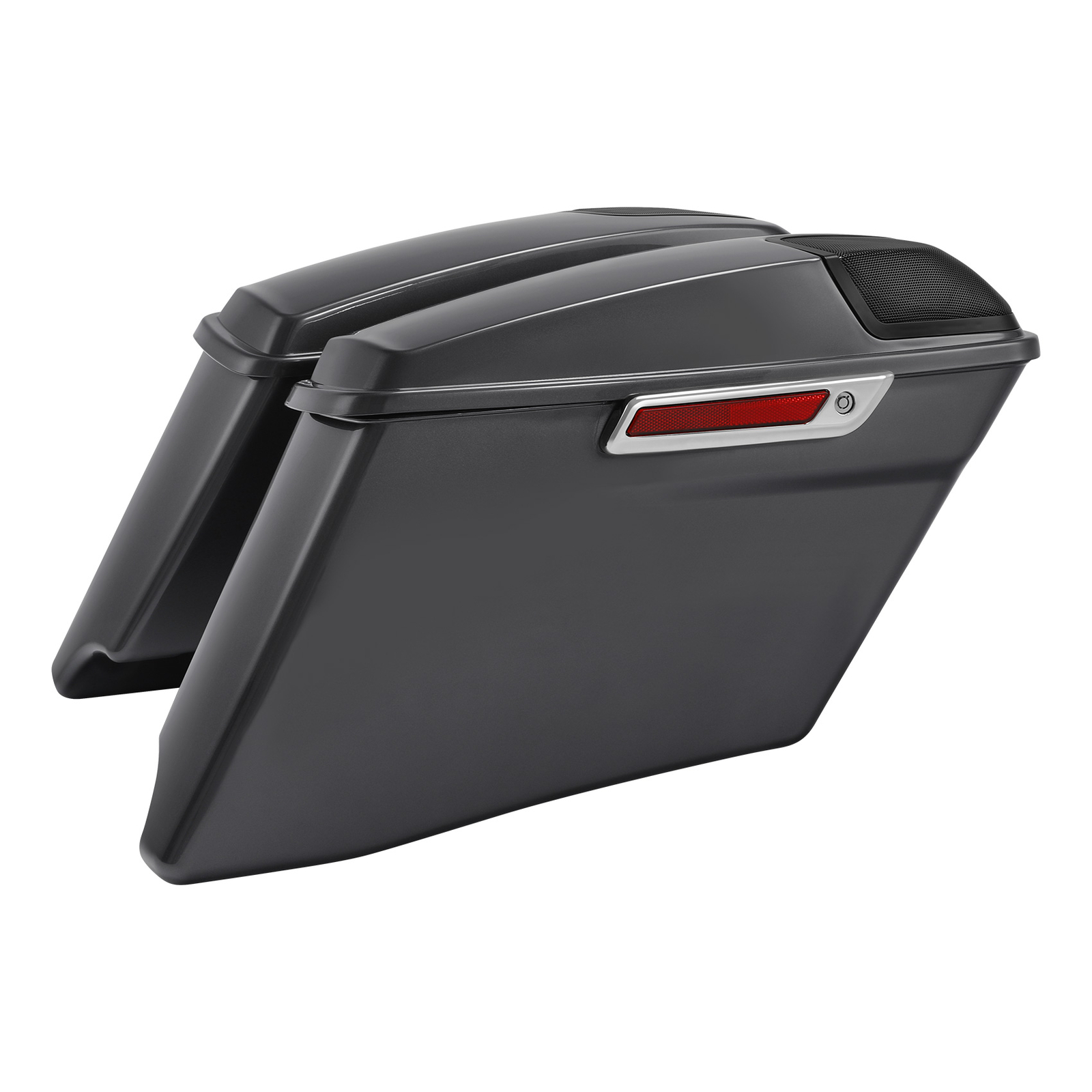 4″ Hard Saddlebags Fit For Harley Street Glide 2014-2024 Gauntlet Gray Metallic