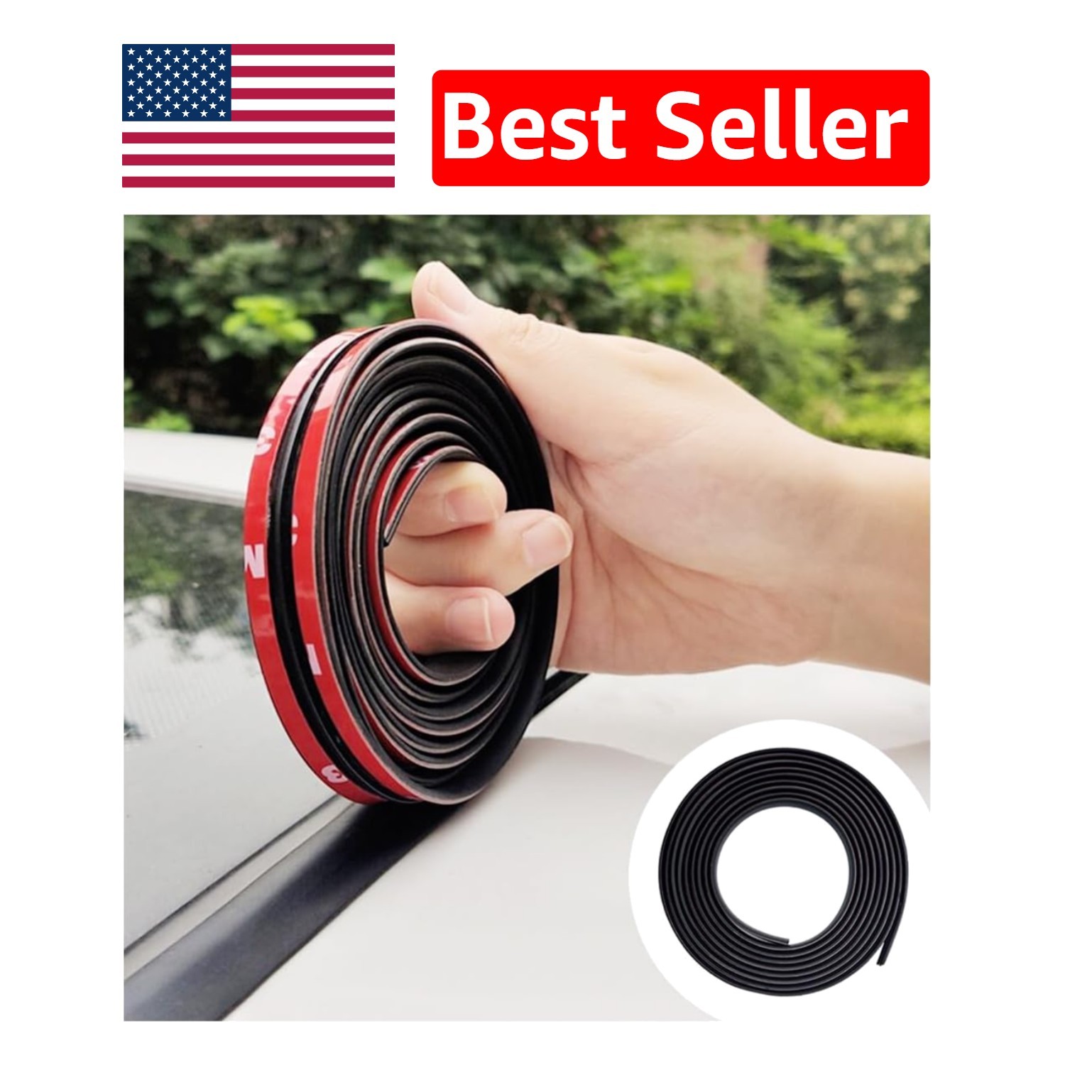 Self-Adhesive 23Ft T-Shape Car Seal – Easy Installation for Cars, SUVs, Trucks