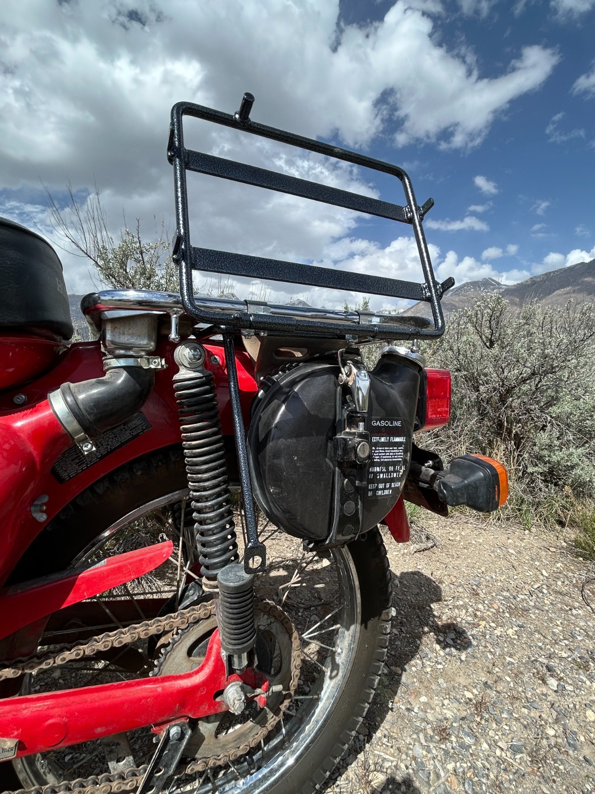 USA Made Saddlebag Racks for Honda CT90 CT110 Trail Bike – Easy, No Mod Install