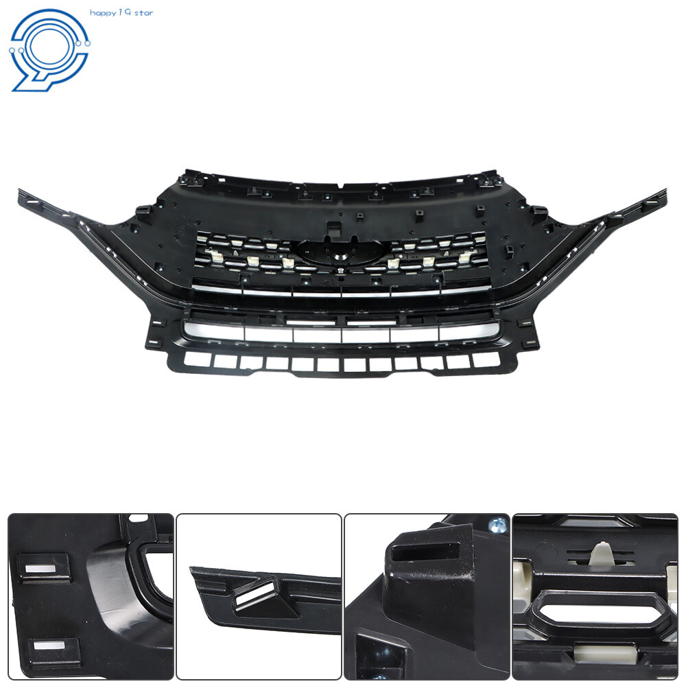 Front Grille ABS Plastic Fit For 2020 2021 Ford Explorer Limited / Platinum