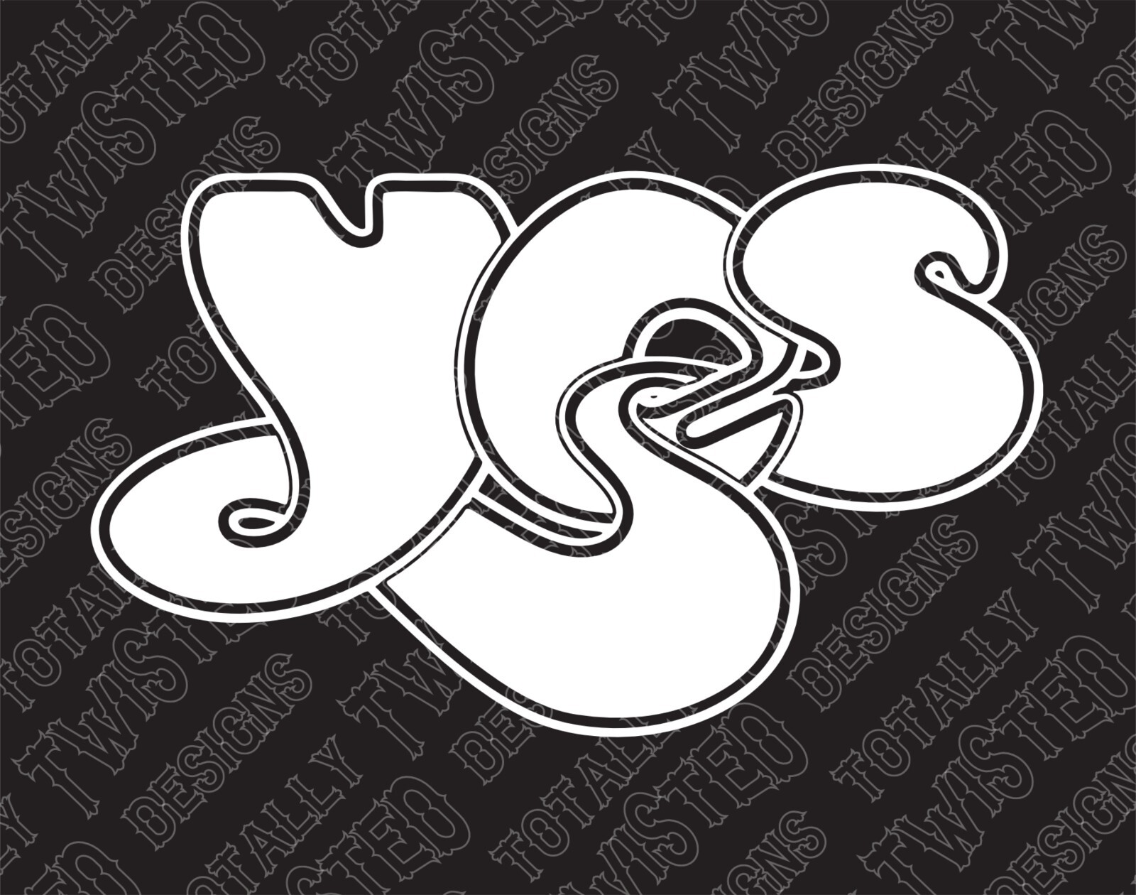 Yes Band Logo vinyl decal sticker Car Truck Hard classic Rock Band