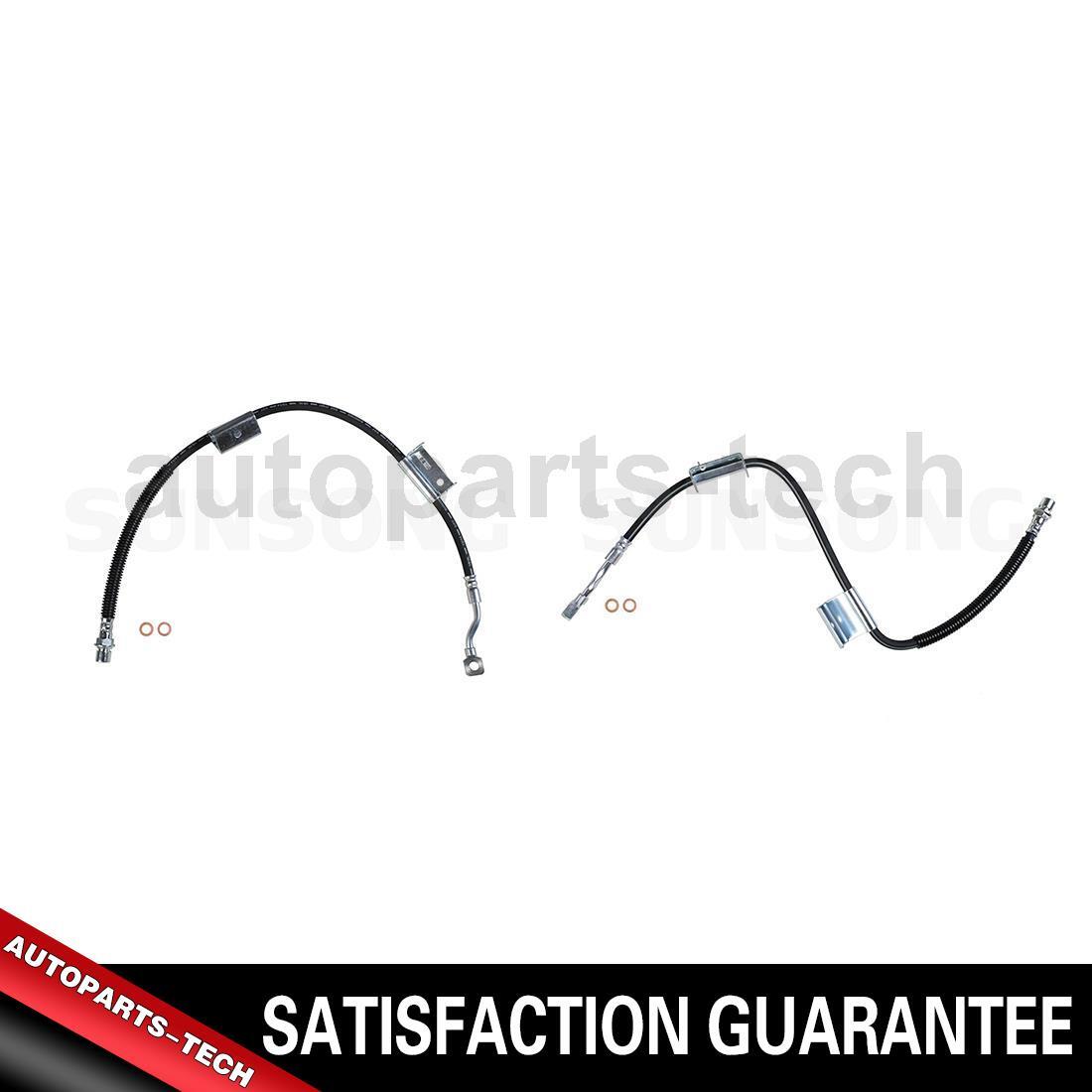 2x Sunsong Front Left Front Right Brake Hydraulic Hose For Chevrolet 1999~2002
