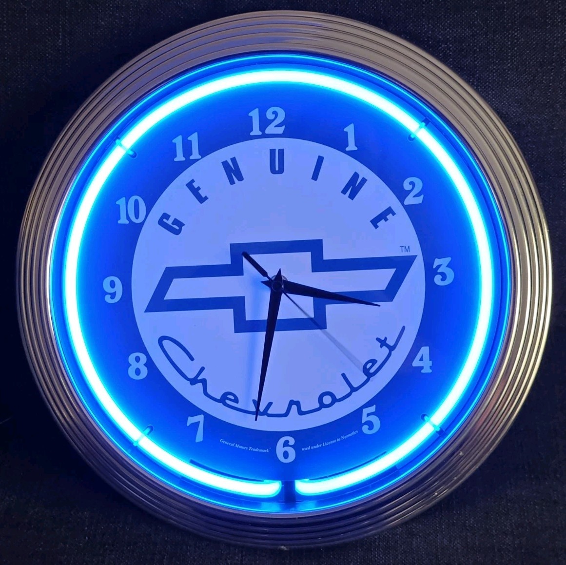 Neonetics 8Chevy/GM Genuine Chevy Neon Retro Clock EUC