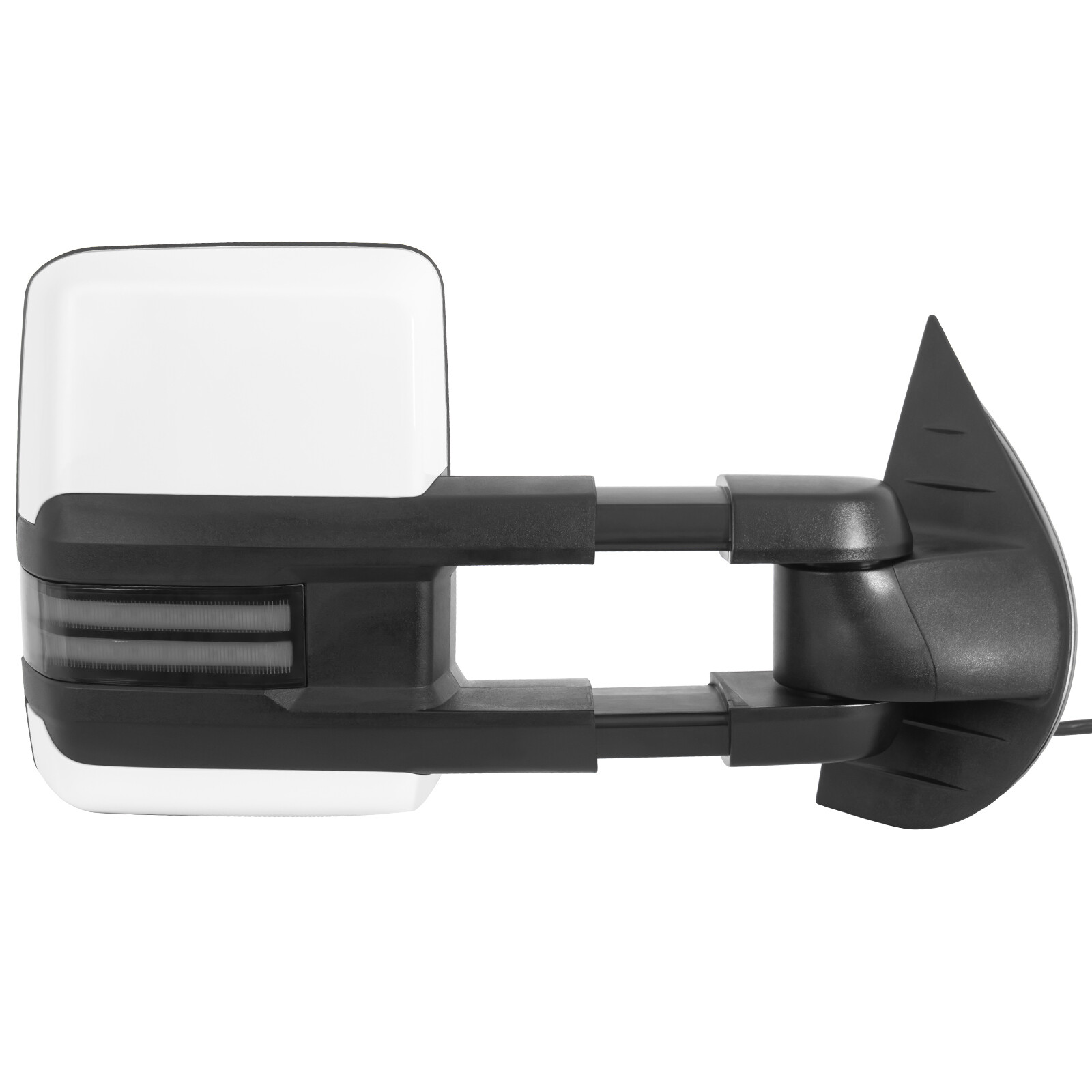 2X Switchback White Painted Tow Mirrors For 2008-2013 Silverado 1500 2500HD 3500