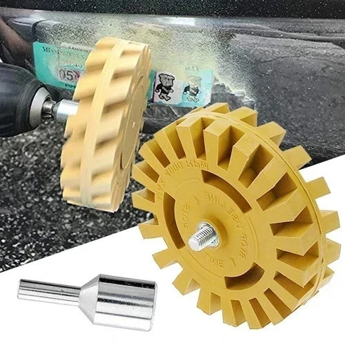 2X 4” Car Decal Remover For 3M Glue Rubber Eraser Wheel Remove Adhesive Sticker