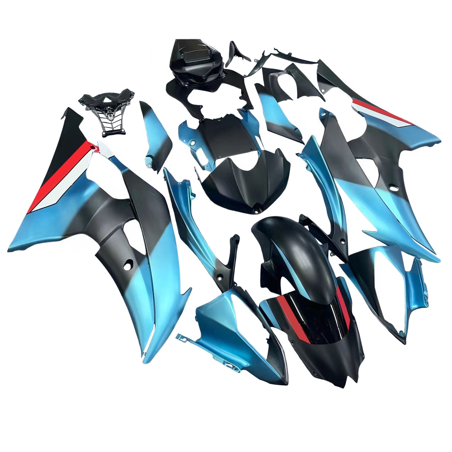 Injection Fairing Kit Bodywork Plastic ABS For Yamaha YZF 600 R6 2008-2016 #210