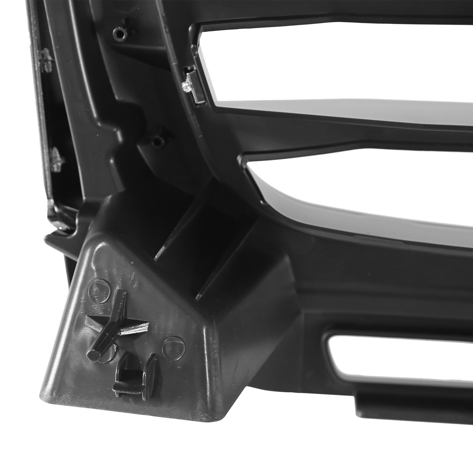 For GMC Sierra 2500/3500 HD 2003-2007 Front Upper Grille Black w/Chrome Shell