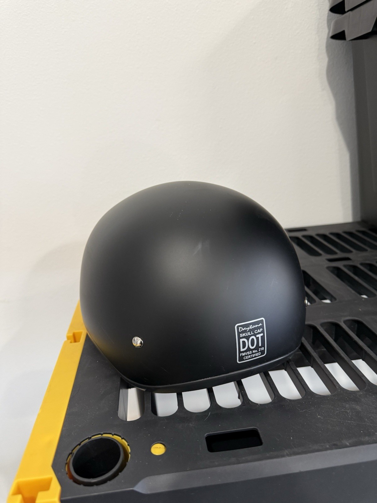 Daytona Helmets Skull Cap Half Helmet Matte Black Size Small S DOT Approved