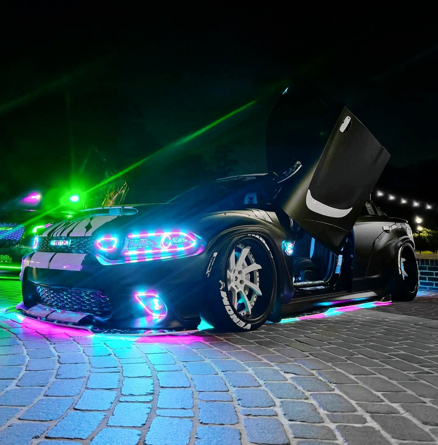 Clear Tinted Smoked CHASING IP65 Flexible LED Light Strips Slingshot APP+Remote
