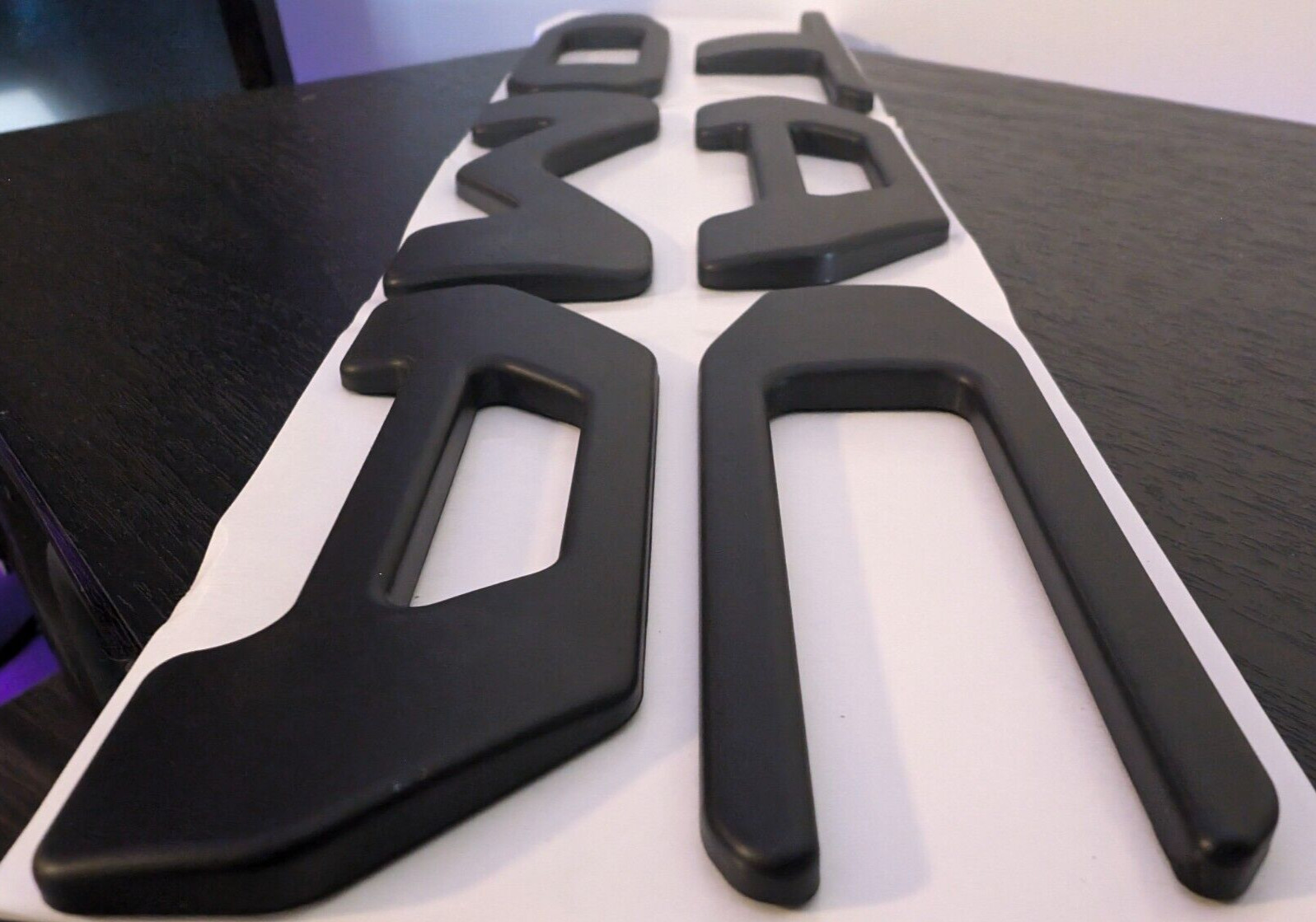 3D MATTE BLACK TAILGATE LETTERS COMPATIBLE WITH TOYOTA TACOMA 2024 2025 US MADE