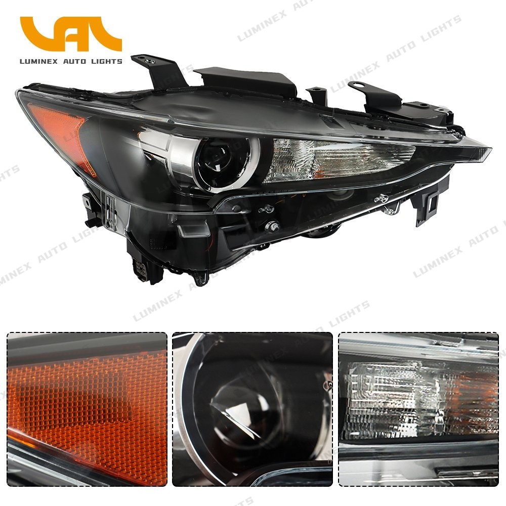 Headlight Assembly For Mazda CX5 2017-2021 LED Black Housing Clear Lens Right RH