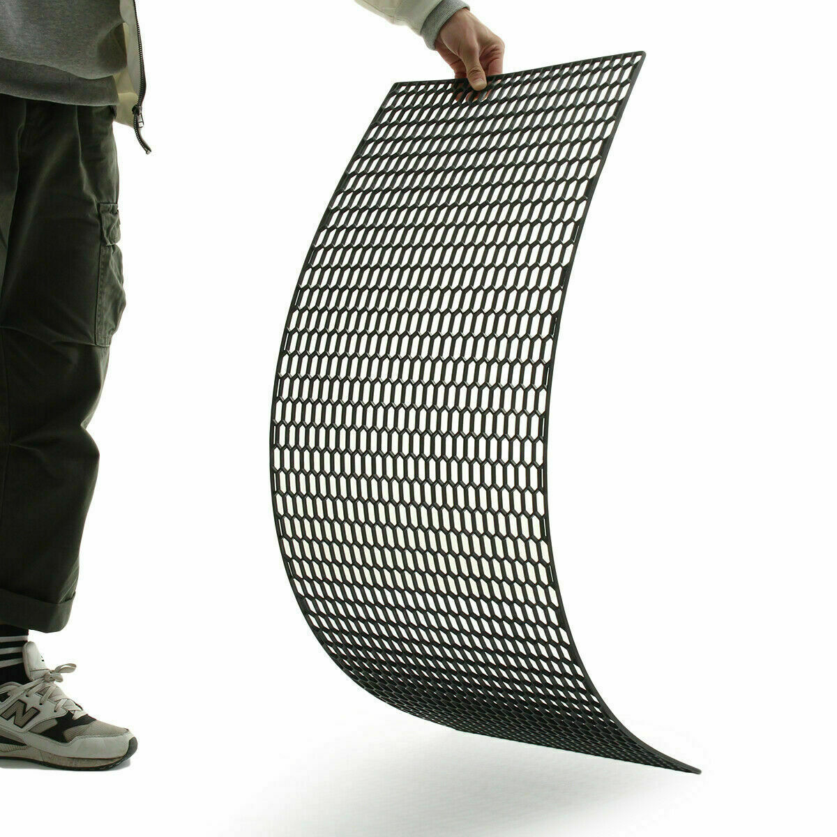 Universal Black ABS Plastic Racing Honeycomb Hex Mesh Grill Spoiler Bumper Vent