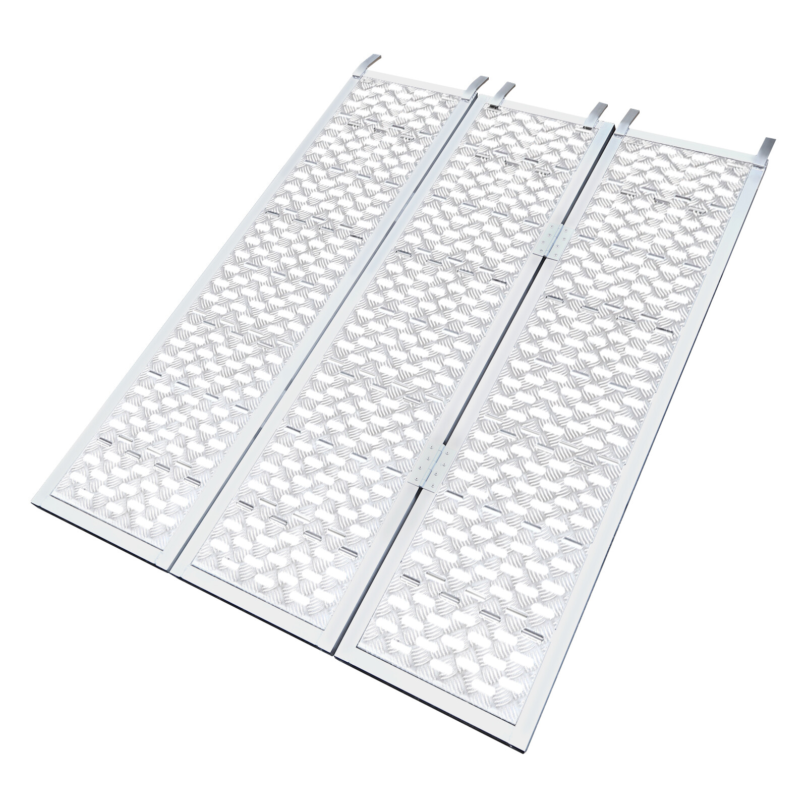 Aluminum Loading Ramp Folding Trailer Ramp For Motorcycle ATV UTV Trucks 1500LBs