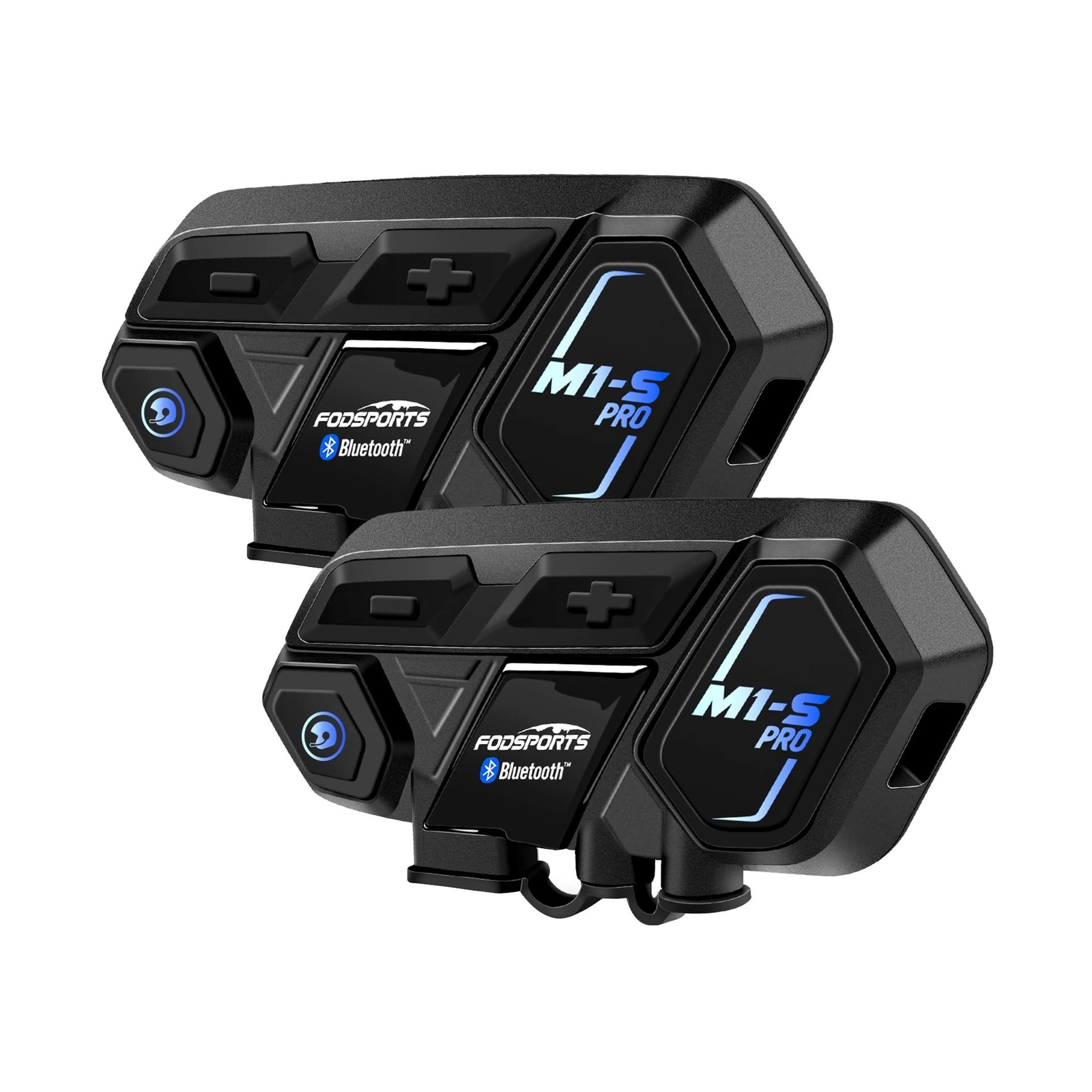 FODSPORTS Motorcycle Bluetooth Intercom with Music Sharing, M1S Pro 2000m 8 R…