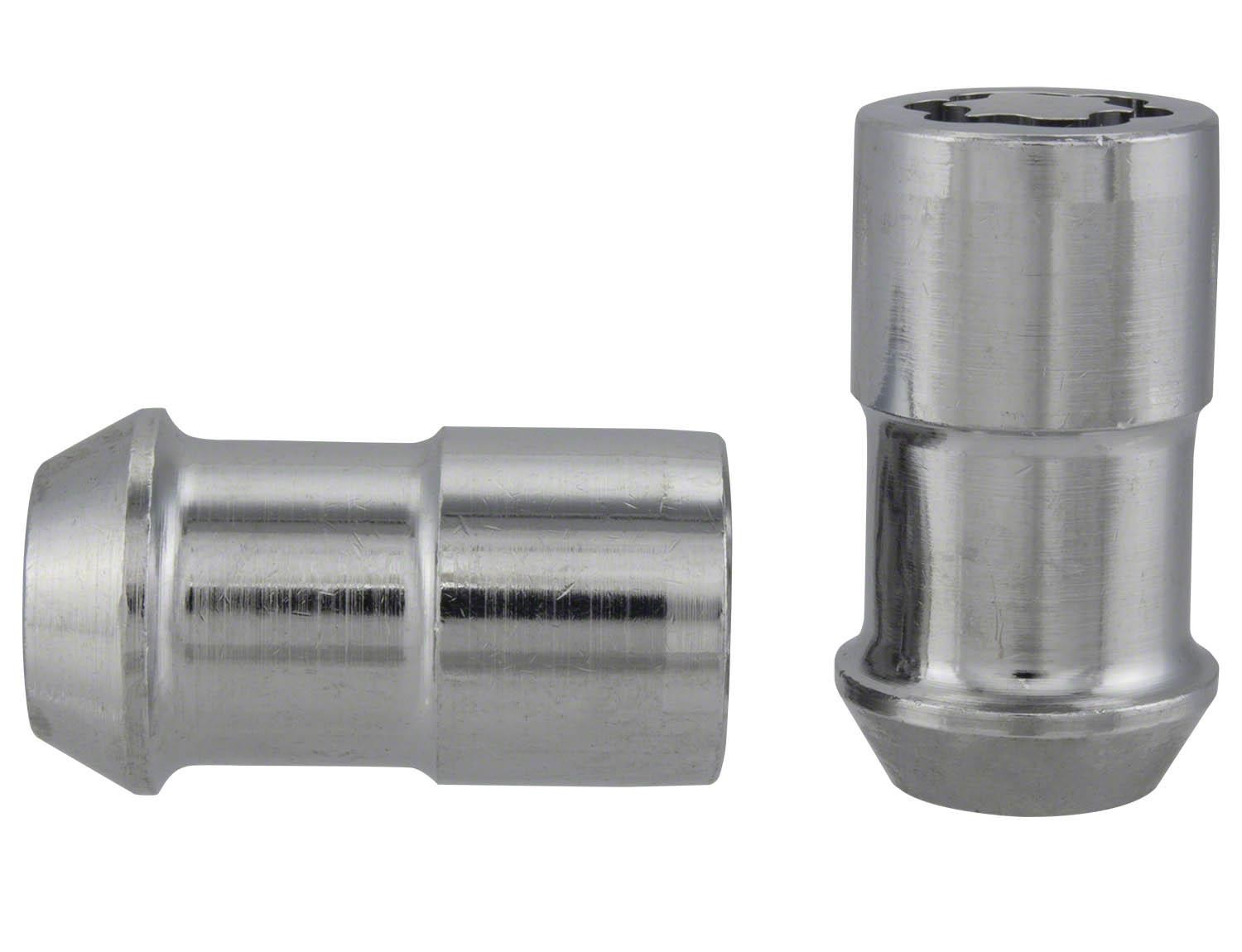 Chrome Plated Security Safety Wheel Locking Nuts for Exposed Lugs 4pc w/ Key
