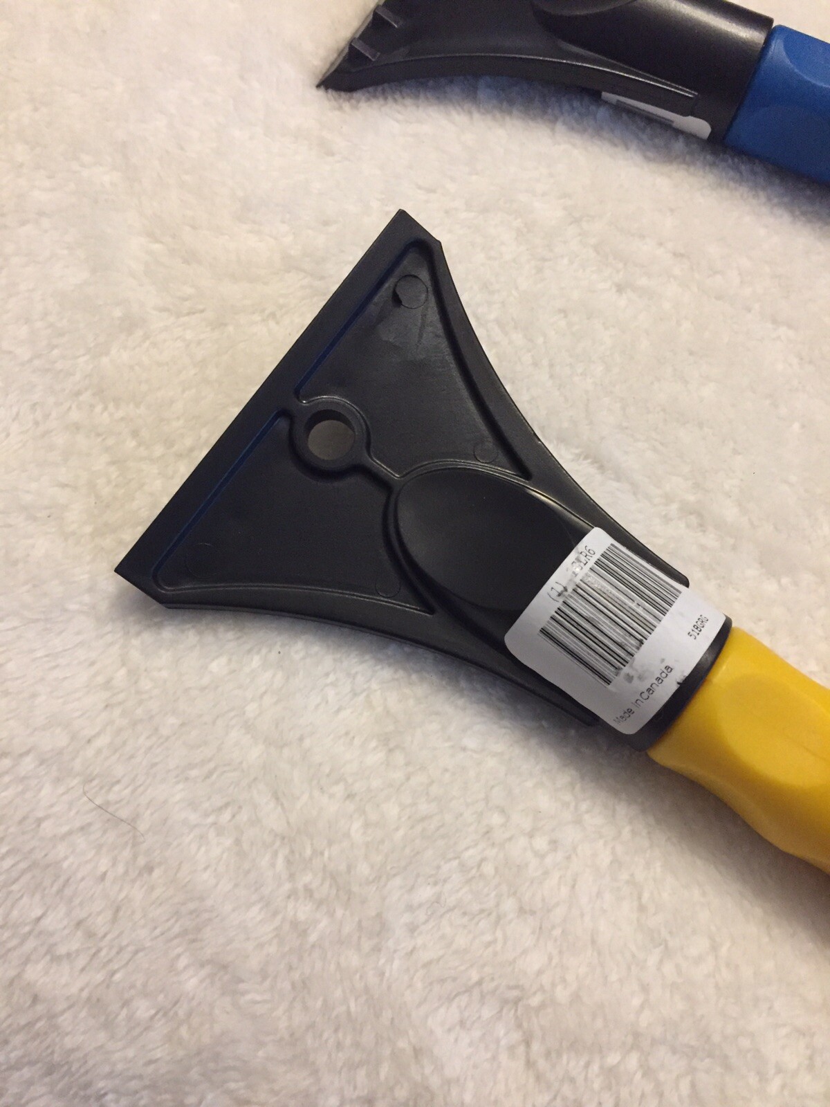 Snow Brush Ice Scraper 2 Pack One Blue One Yellow New
