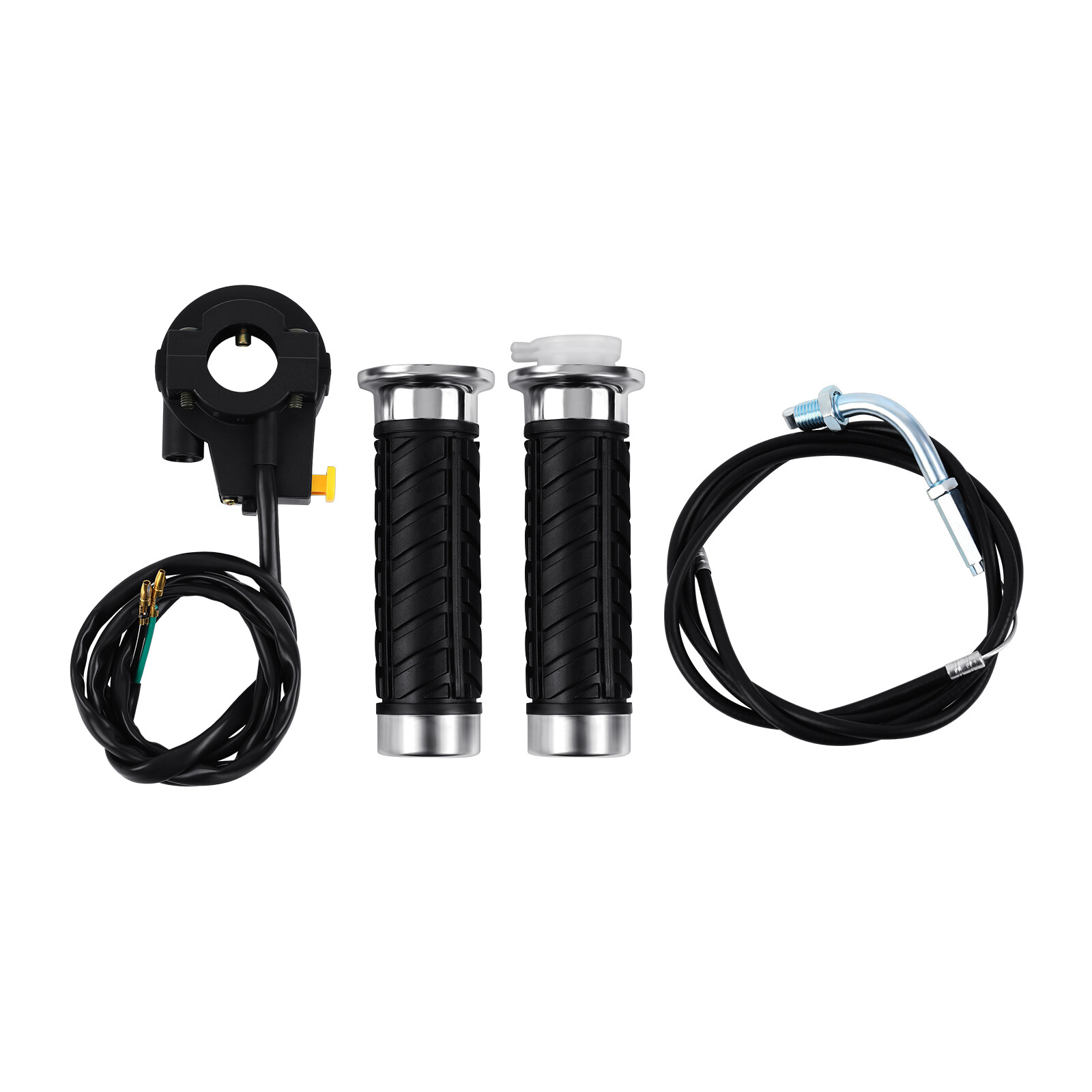 Handle Bar Throttle Cable Grip W/ Kill Switch for 49cc to 80cc Motorized Bicycle