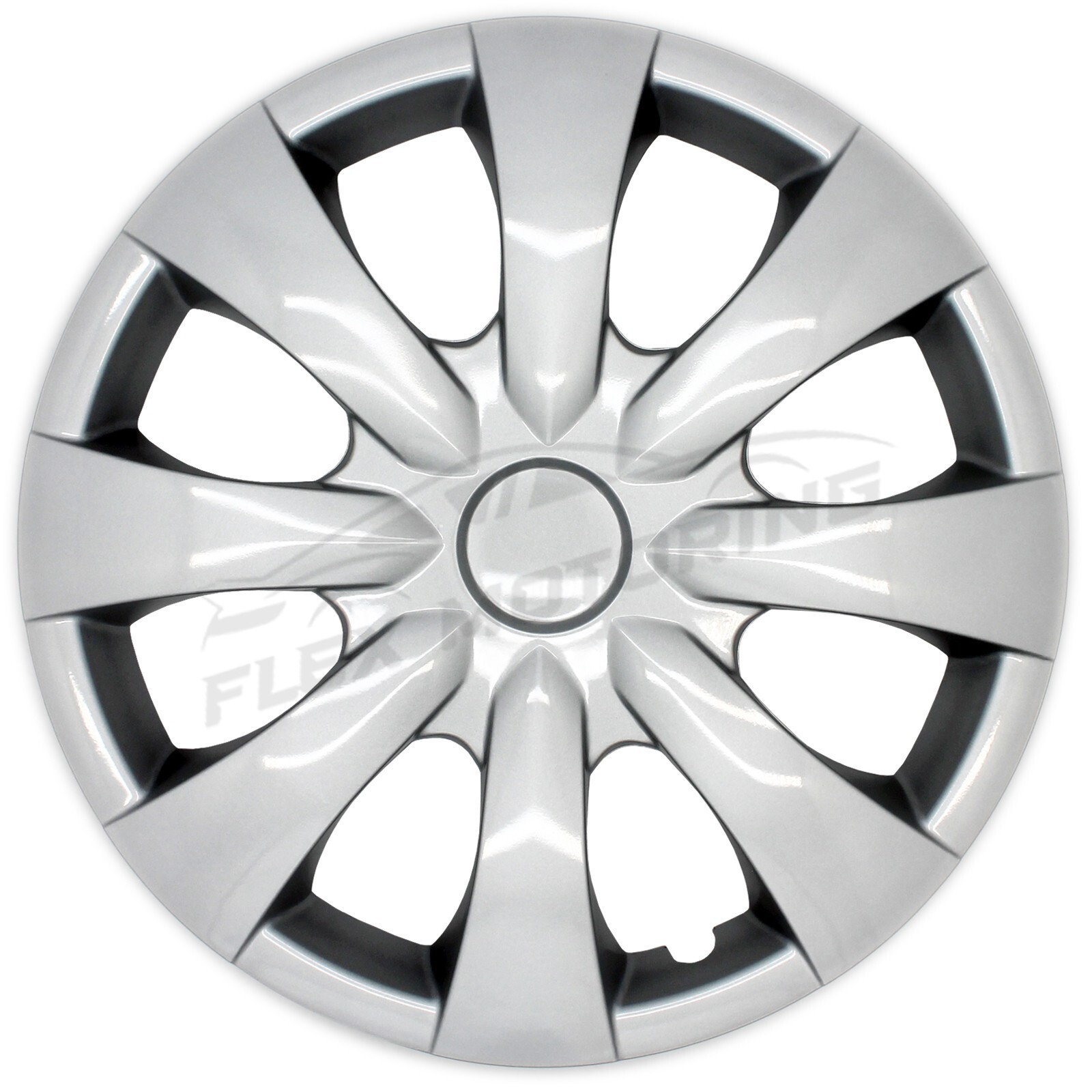 Silver Hub Caps Hubcap Covers 8SPK FOR 2009-2013 Toyota Corolla 15″ Steel Wheel
