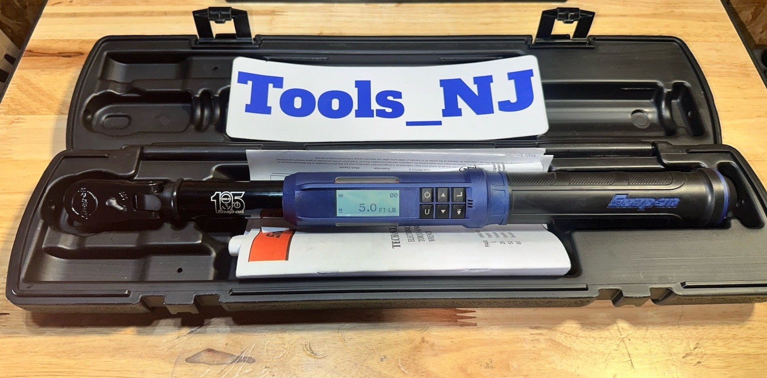 Snap-on Blue Anniversary 3/8″ 5-125ft lb Digital TorqueWrench ATECH2F125VA5 New