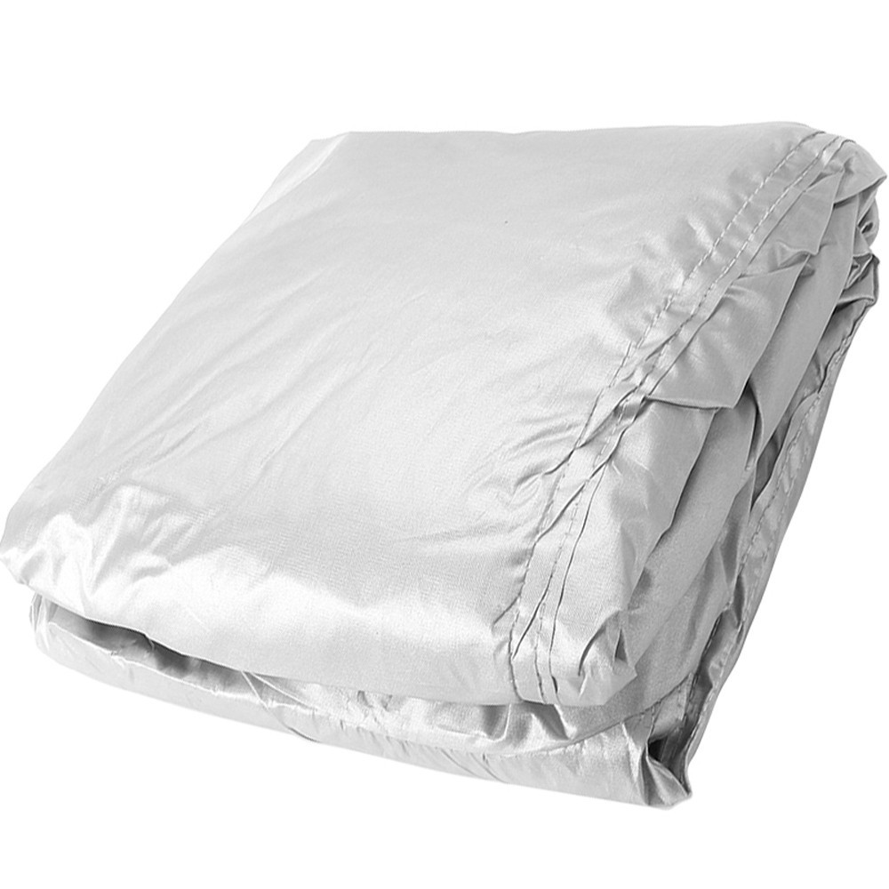 Universal Car Cover Size L Silver Breathable All Weather Protection Waterproof