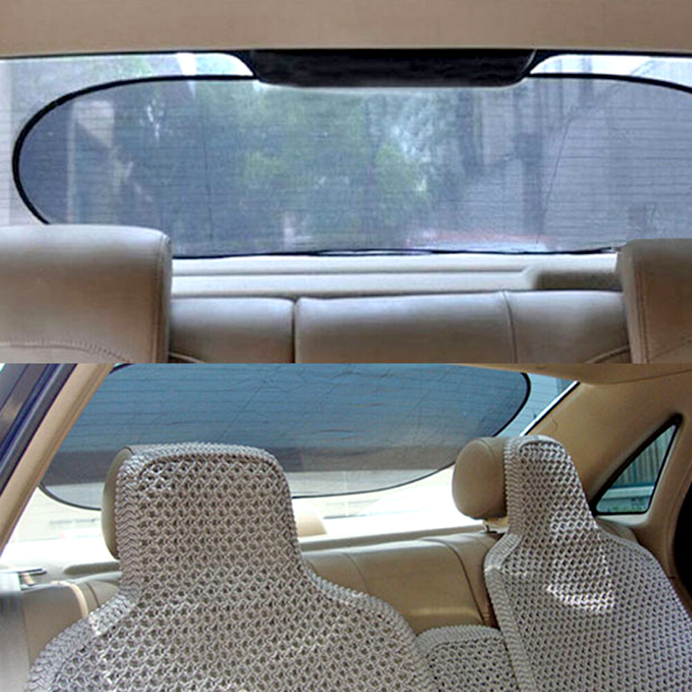 Car Rear Window Sunshade Cover Sun UV Protection Mesh Cover Accessories 100*50cm