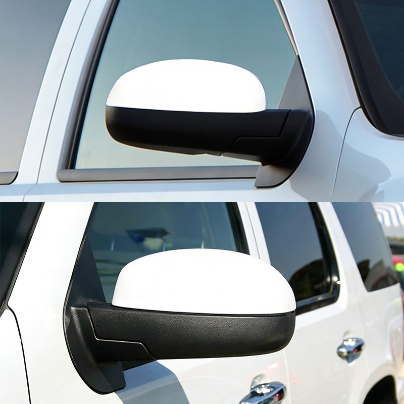 Summit White Side Mirror Covers Caps For 2007-2013 Chevy Silverado GMC Sierra