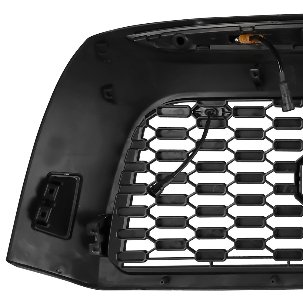 Grille For 2007 08 2009 Tundra Honeycomb Grill Matte Black W/Sensor Cover&Emblem