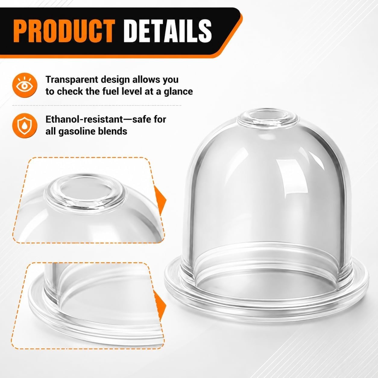 5-Pack Carburetor Primer Bulb for Stihl FS Series & Zama – Reliable Replacement