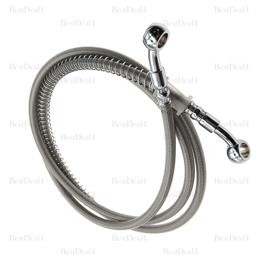 1PCS 60″ Stainless Braided Hydraulic Brake Hose Line For Scooter Atv Dirt Bike