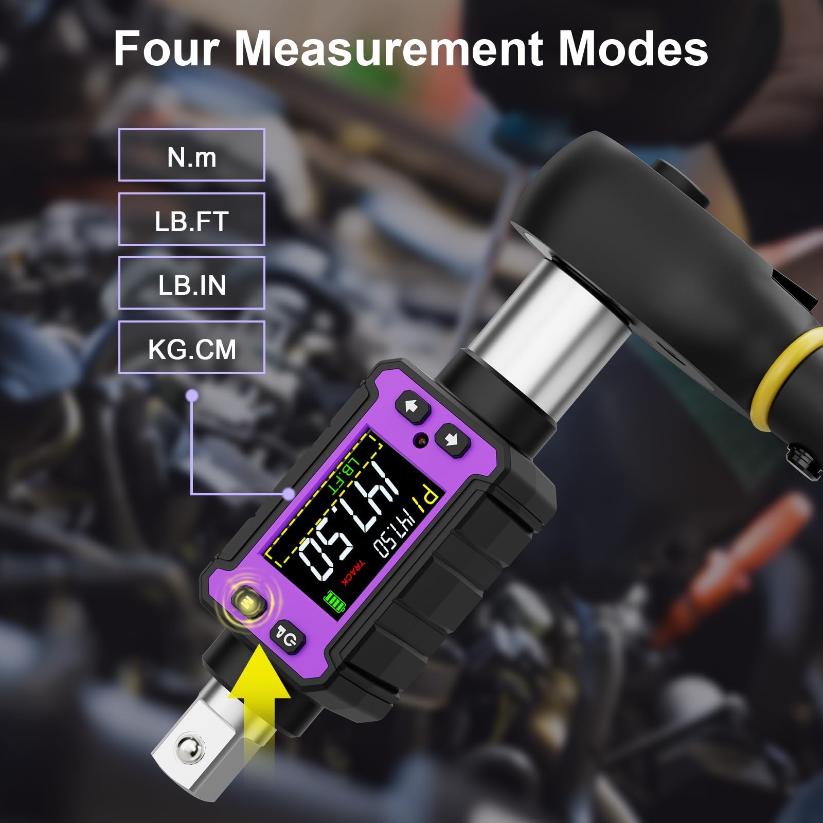 1/2″ Digital Torque Adapter 2.9-147.6 Ft.lb/4-200 Nm with LED Buzzer