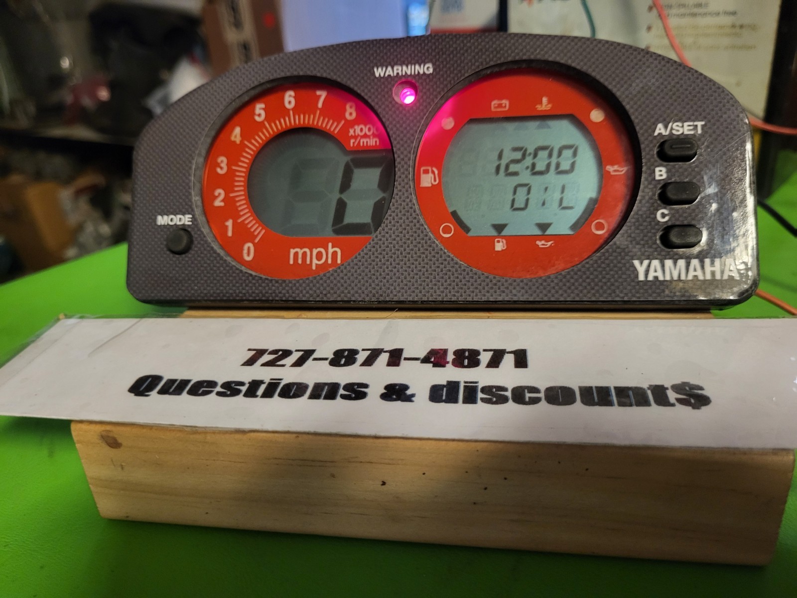 Yamaha GP760/800 Meter Gauge Speedometer 000.0 Hrs.YES 0 Hour! 90 Days Warranty