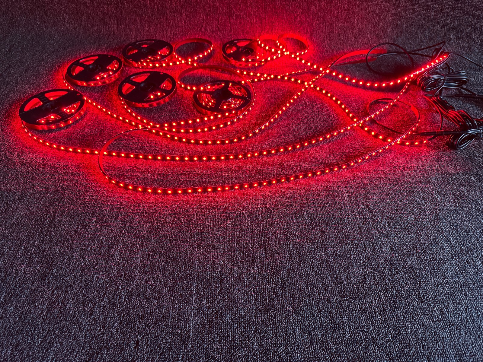12PCS 4FT Clear IP65 Flexible LED CHASING Light Strips For Polaris Slingshot NEW