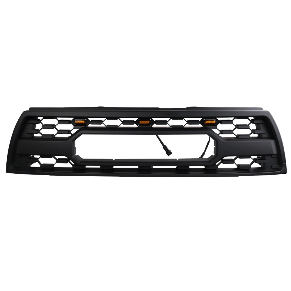 Front Grille For 1996-2002 Toyota 4Runner Black Mesh Grill W/Led Lights&Letters