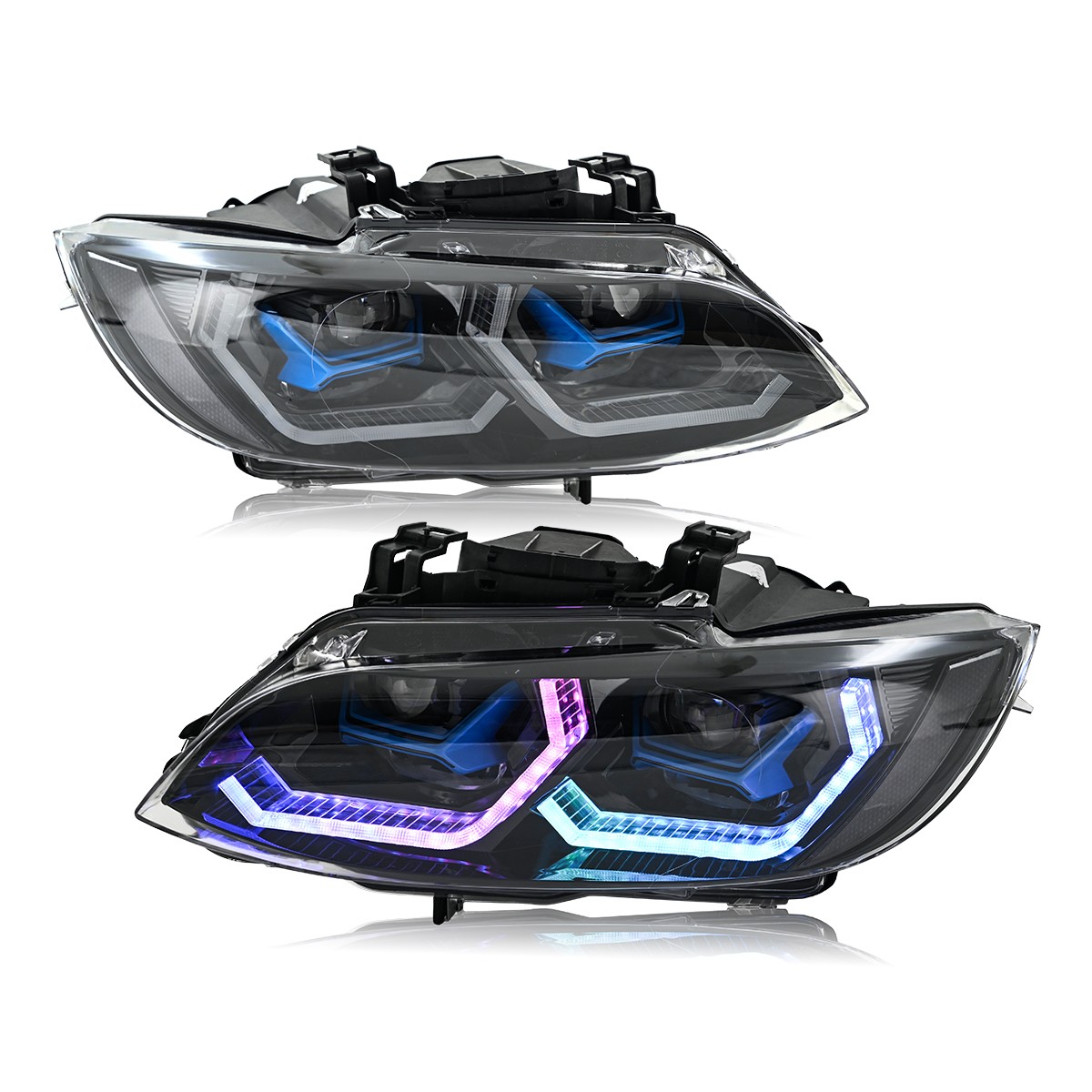 USED For 2007-2010 BMW 3 Series E92 E93 LED Headlight Assembly High Low Beam
