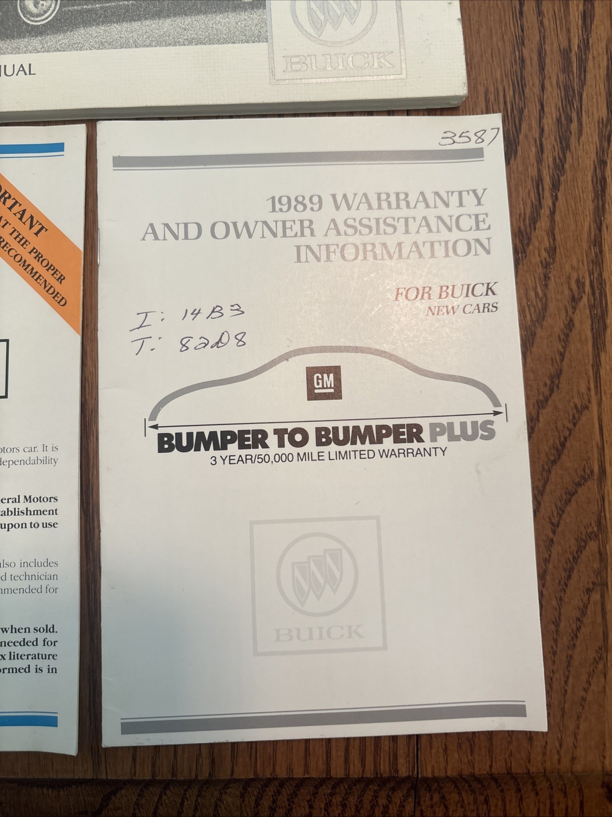 1989 Buick Riviera Coupe Owner Owner’s Manual User Guide With Case