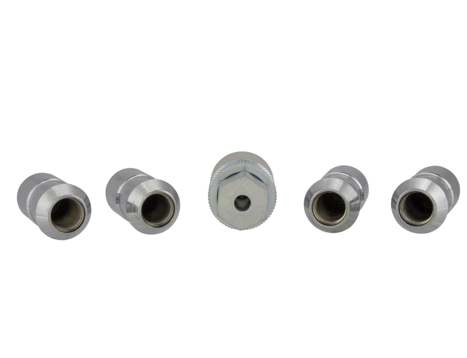 Chrome Plated Security Safety Wheel Locking Nuts for Exposed Lugs 4pc w/ Key