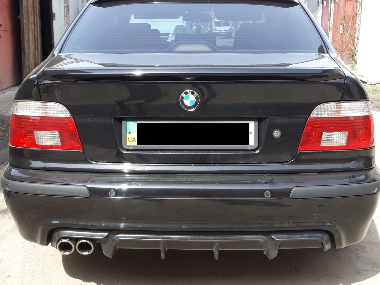 BMW E39 M sport rear diffuser textured abs plastic for sedan wagon video review