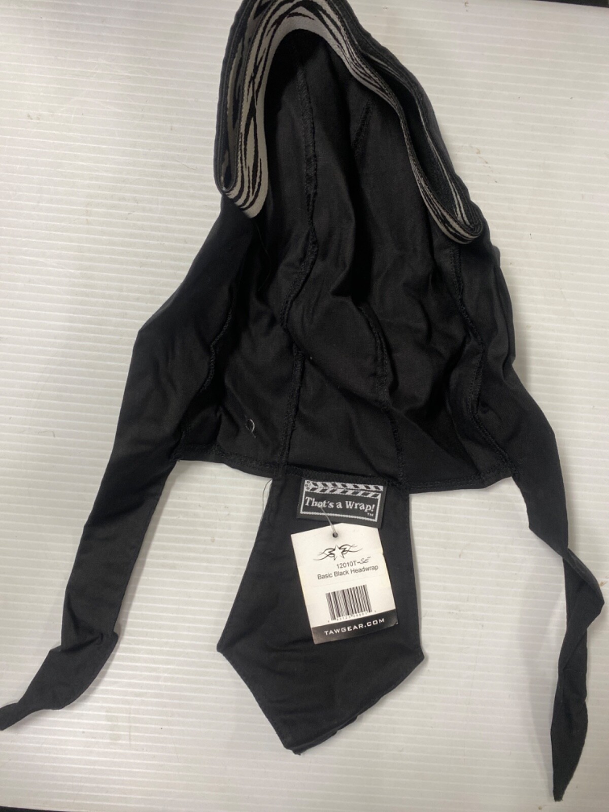 Brand New ~ That’s A Wrap Biker Gear Basic Black Headwrap (FC107-3Q1706