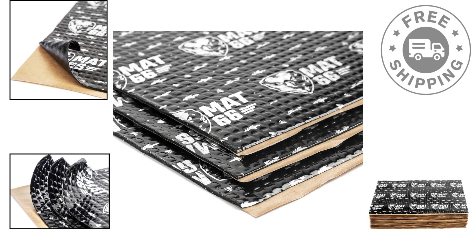 ProBlack 80 Mil Thick Self-Adhesive Sound Deadening Mat – Easy Installation