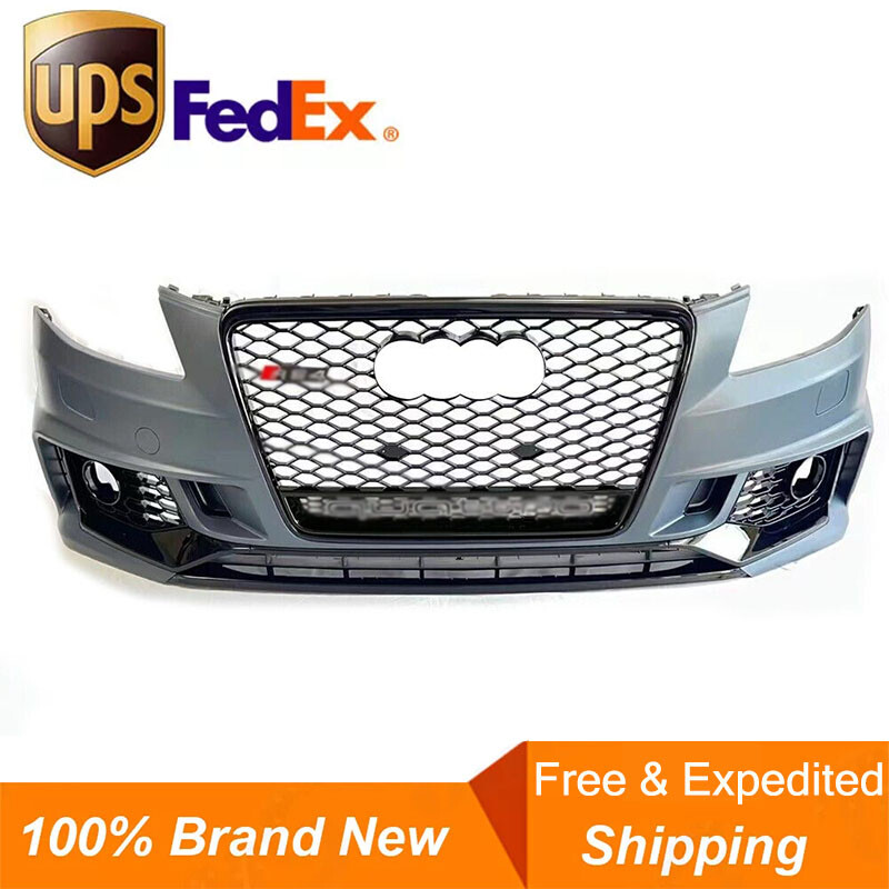For Audi A4 S4 B8 2009-2012 RS4 B9 Style Front Bumper Body Kit Include Grille