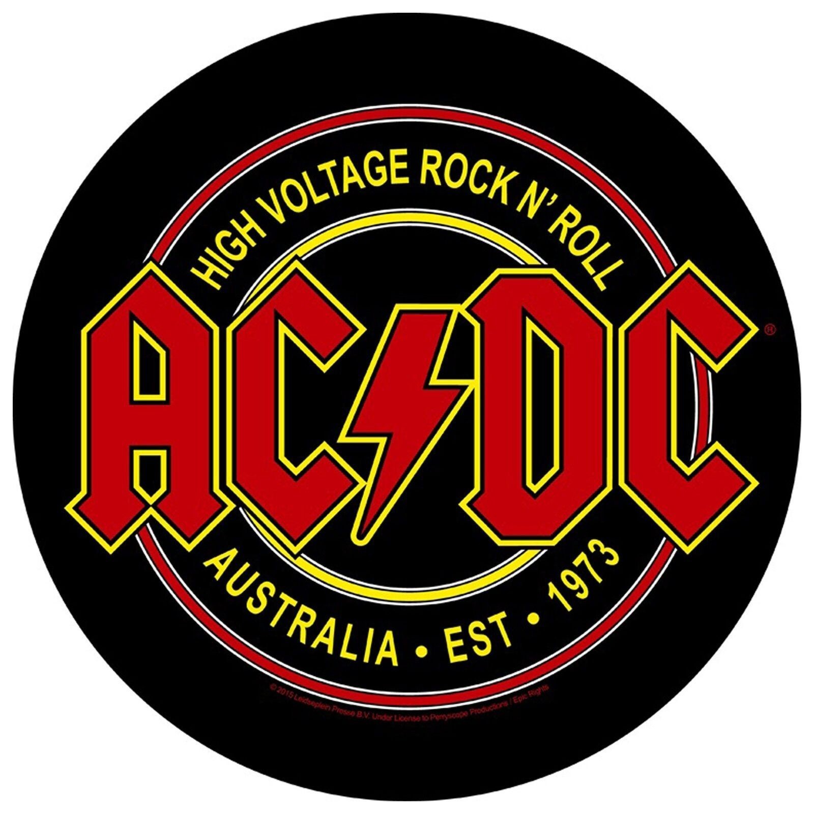 AC DC MUSIC GROUP HIGH VOLTAGE DECAL STICKER 3M USA MADE TRUCK VEHICLE ACDC 1973